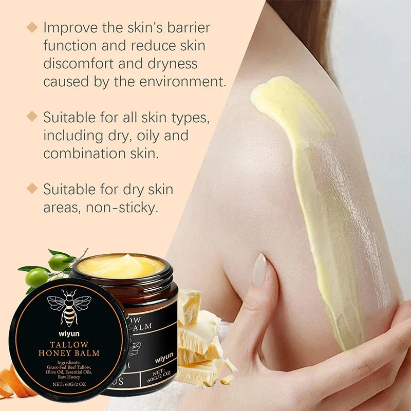 Beef Tallow Honey Moisturizing Cream