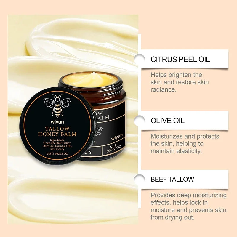 Beef Tallow Honey Moisturizing Cream