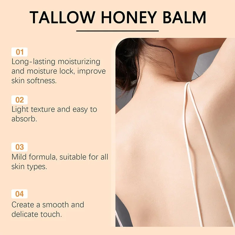 Beef Tallow Honey Moisturizing Cream