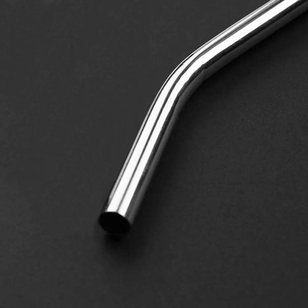 Reusable Stainless Steel Straw Set (4 pcs + Brush)