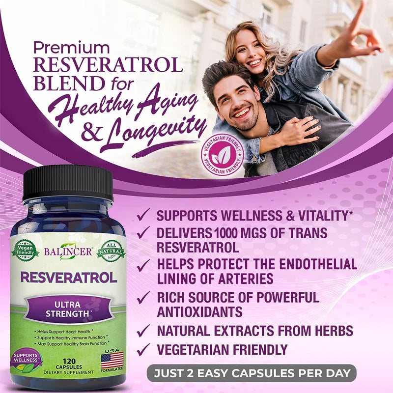 Resveratrol Antioxidant Supplement