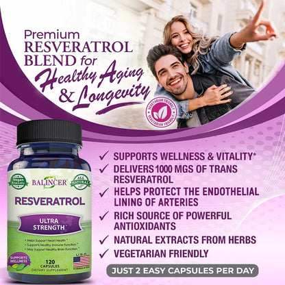 Resveratrol Antioxidant Supplement